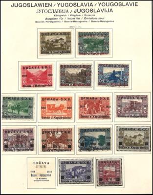 **/*/gestempelt - Sammlung + Dubl. Jugosl. ab 1918, - Stamps and postcards