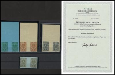(*) - Österr. Nr. 256 PU ZW (1919/20 5 Heller - Stamps and postcards