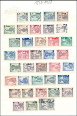 ** - Österr. Trachten II und Dubletten ca. 1960/1998, - Briefmarken und Ansichtskarten