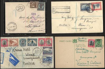 Poststück/Briefstück - Partie Poststücke Brit. Kolonien u.a. mit Australien, - Stamps and postcards