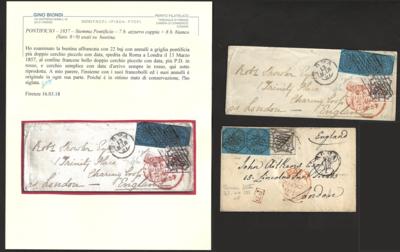 Poststück - Kirchenstaat 1856 und - Známky a pohlednice