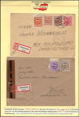Poststück - Oberösterreich Bez. Vöcklabruck - über 20 Belege, - Známky a pohlednice