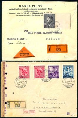 Poststück - Partie interess. Protektoratsbelege - Stamps and postcards