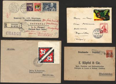 Poststück - Reichh. Partie Belege - Stamps and postcards