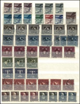 .gestempelt - Partie Österr. meist ab I. Rep. bis EURO - Zeit, - Briefmarken und Ansichtskarten