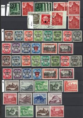 **/*/gestempelt/(*)/Poststück - Sammlung D. Reuich 1872/1945 mit Bes. WK I/II, - Známky a pohlednice