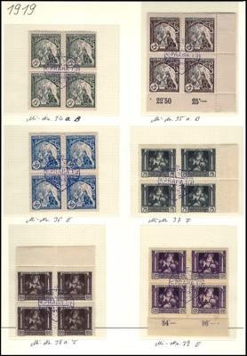 .gestempelt/*/** - Tschechosl. - sammlg. 1918/1957, - Briefmarken und Ansichtskarten