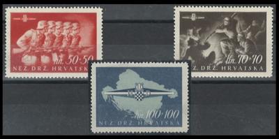 ** - Kroatien Nr. 170/72 (Sturmdivision), - Stamps and postcards