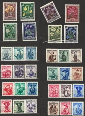 ** - Sammlung ÖSterr. 1945/ 1967, - Stamps and postcards