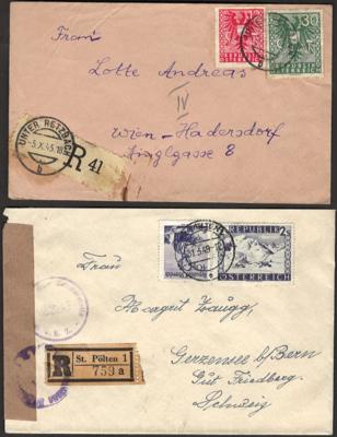 Poststück/Briefstück - partie Poststücke - Známky a pohlednice