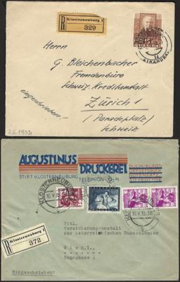 Poststück/Briefstück - Partie Poststücke Österr. mit etwas Ausland - dabei viel KLOSTERNEUBURG, - Briefmarken und Ansichtskarten