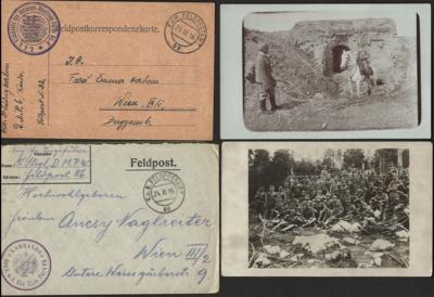 Poststück - Österr. Feldpost WK I - Briefmarken und Ansichtskarten