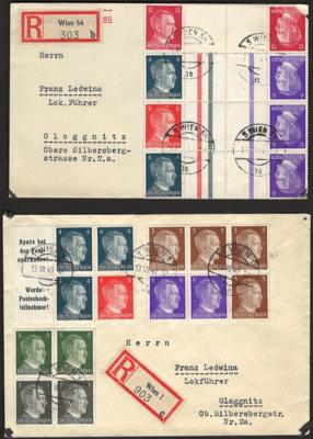 Poststück - Partie Postbelege Österr., - Stamps and postcards