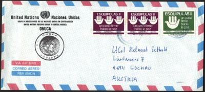 Poststück - Sammlung vorwiegend österr. UNO - Einsätze in verschiedensten Regionen, - Francobolli e cartoline