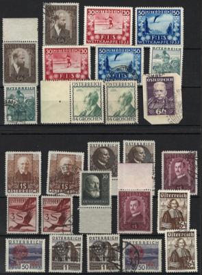 .gestempelt/**/*/Briefstück - Reichh. Sammlung Österr. I. Rep., - Stamps and postcards
