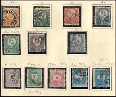 .gestempelt/*/**/Poststück - Partie meist Ungarn ab 1871, - Briefmarken und Ansichtskarten