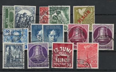 .gestempelt - Sammlung Berlin 1948/1990, - Briefmarken und Ansichtskarten
