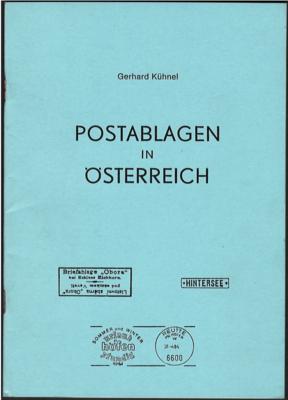 Literatur: "Postablagen in Österreich" von Gerhard Kühnel, - Briefmarken und Ansichtskarten