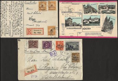 Poststück/Briefstück - Partie Poststücke meist D.Reich, - Stamps and postcards