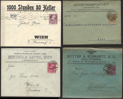 Poststück/Briefstück - Partie Poststücke Österr. ab Monarchie u.a. mit Ganzsachen, - Známky a pohlednice