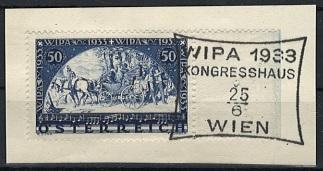 Briefstück - WIPA glatt vom rechten - Francobolli e cartoline
