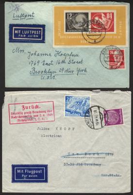 Poststück/Briefstück - Partie Poststücke Europa u. Übersee u.a. mit D.Reich, - Francobolli e cartoline