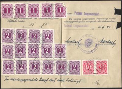Poststück - Österr. - Partie frankierte - Briefmarken und Ansichtskarten