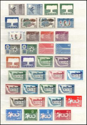 ** - Europa - Motiv -Sammlung  1956/1998, - Známky a pohlednice