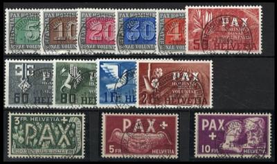 .gestempelt - Schweiz - PAX - Serie, - Známky a pohlednice