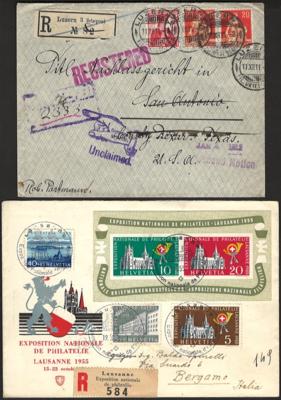 Poststück/Briefstück - Partie Poststücke Schweiz, - Francobolli e cartoline