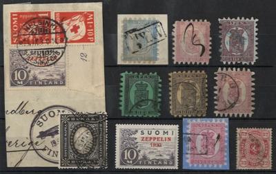 .gestempelt/*/Briefstück/Poststück - Sammlung Finnland ca. 186056/1990, - Briefmarken und Ansichtskarten