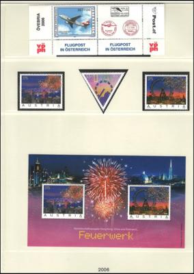 **/gestempelt - Österr. - EURO - NEUHEITEN (FRANKATURWARE) - Sammlung 2001/06 meist ** und gestempelt gesammelt, - Briefmarken und Ansichtskarten