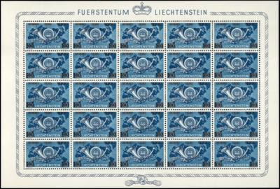 ** - Liechtenstein Nr. 288 im Bogen zu 25 Stück, - Známky a pohlednice