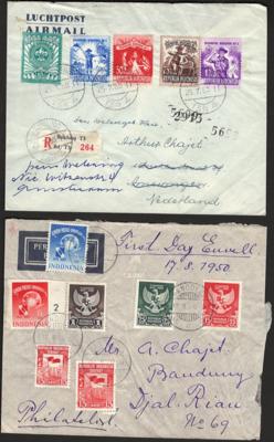 Poststück - Indonesien - Partie Poststücke - Stamps and postcards