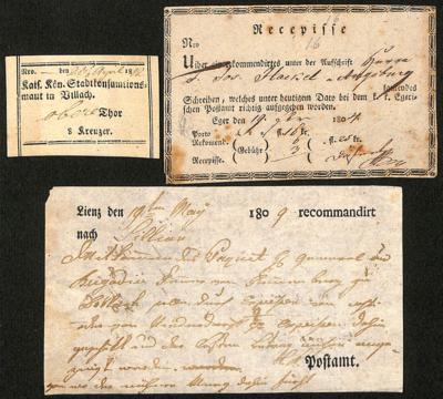 Poststück - Österr. Monarchie - div. Formulare - Briefmarken und Ansichtskarten