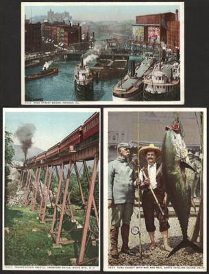 Poststück - USA - ca. 180 Postkarten, - Briefmarken und Ansichtskarten