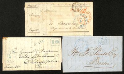 Poststück - USA - Schiffsbrief 1858 nach - Briefmarken und Ansichtskarten