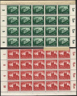 ** - D.Reich Nr. 748/49 (Eupren-Malmedy wieder "deutsch"), - Briefmarken und Ansichtskarten