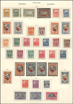 .gestempelt/*/Briefstück/(*) - Alte Sammlung Baltikum mit etwas Mittel - Litauen, - Stamps and postcards