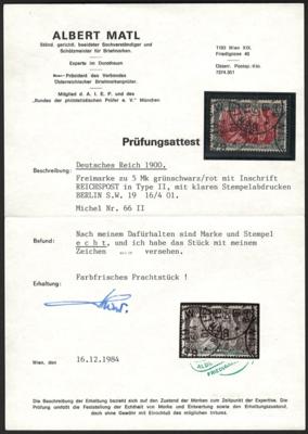 .gestempelt - D.Reich Nr. 66II, - Známky a pohlednice