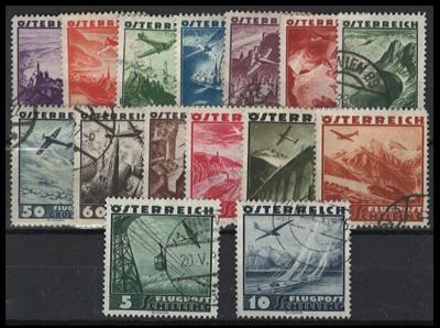 .gestempelt - Österr. Nr. 598/612, - Stamps and postcards
