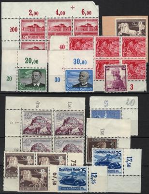 **/*/gestempelt - Partie D.Reich ab 1872 mit D. Bes. WK II, - Briefmarken und Ansichtskarten