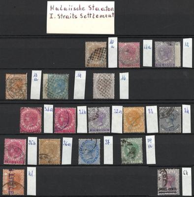 */gestempelt - Sammlung Malaysia, - Stamps and postcards