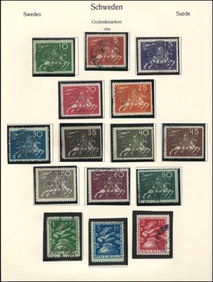 .gestempelt/*/** - Sammlung Schweden ab ca. 1855, - Známky a pohlednice