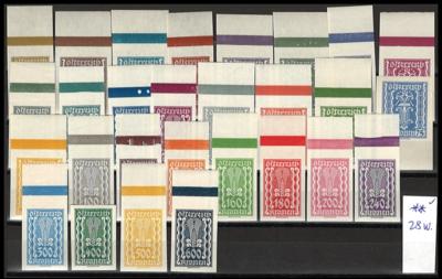 ** - Österr. 1922/25 - Freim. Ausg. "Landwirtschaft, - Stamps and postcards
