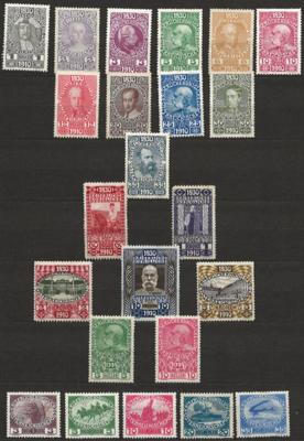 **/*/(*) - Partie Österr. ungebr. Sätze und Einzelwerte Ausg. 1867/1918, - Briefmarken und Ansichtskarten