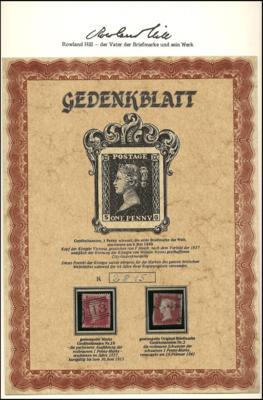 **/Poststück - Motivsammlung Rowland Hill - eine philatelistische Dokumentation, - Stamps and postcards