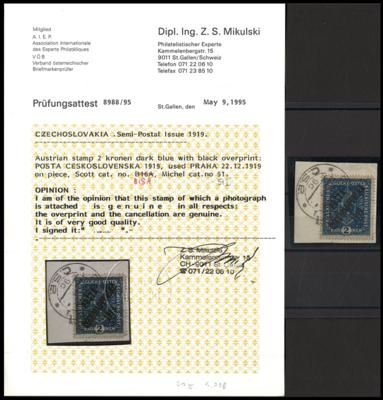 Briefstück - Tschechosl. Nr. 51I, - Stamps and postcards