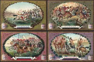 Poststück - 3 Liebig - Sammelbilderalben mit versch. Serien in entpsrechenden Alben, - Stamps and postcards