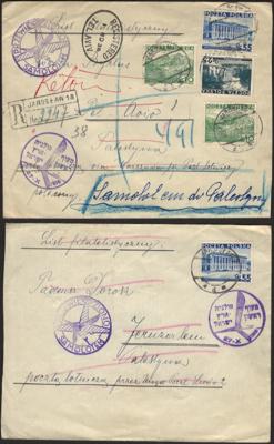 Poststück/Briefstück - Partie Poststücke Europa u. Übersee u.a. mit Christkindl, - Briefmarken und Ansichtskarten